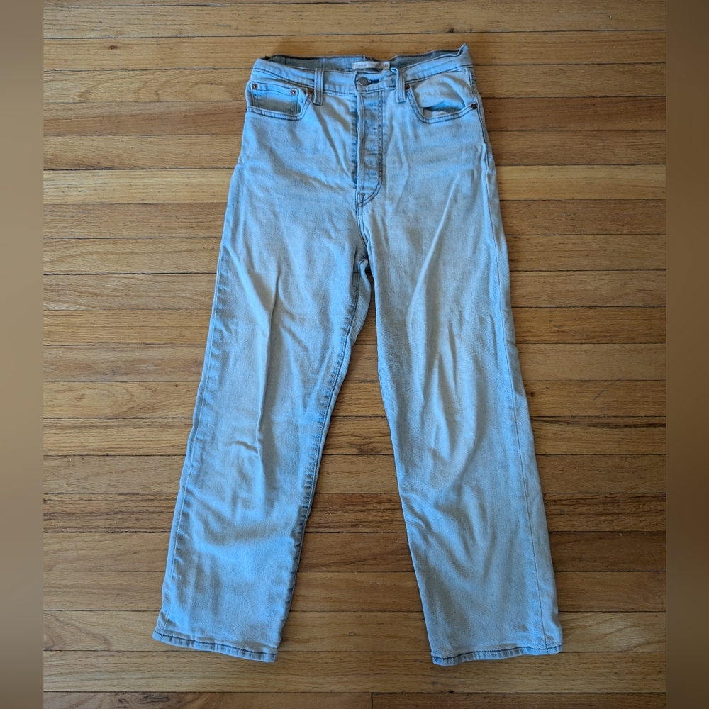 Levi's Ribcage Straight jeans, sz 28